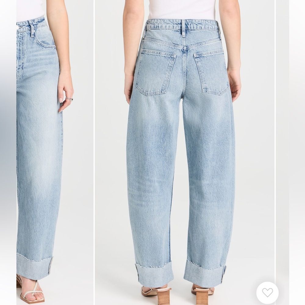 Frame Long Barrel Raw Cuff Jeans in Rhode size 28 - Picture 2 of 15